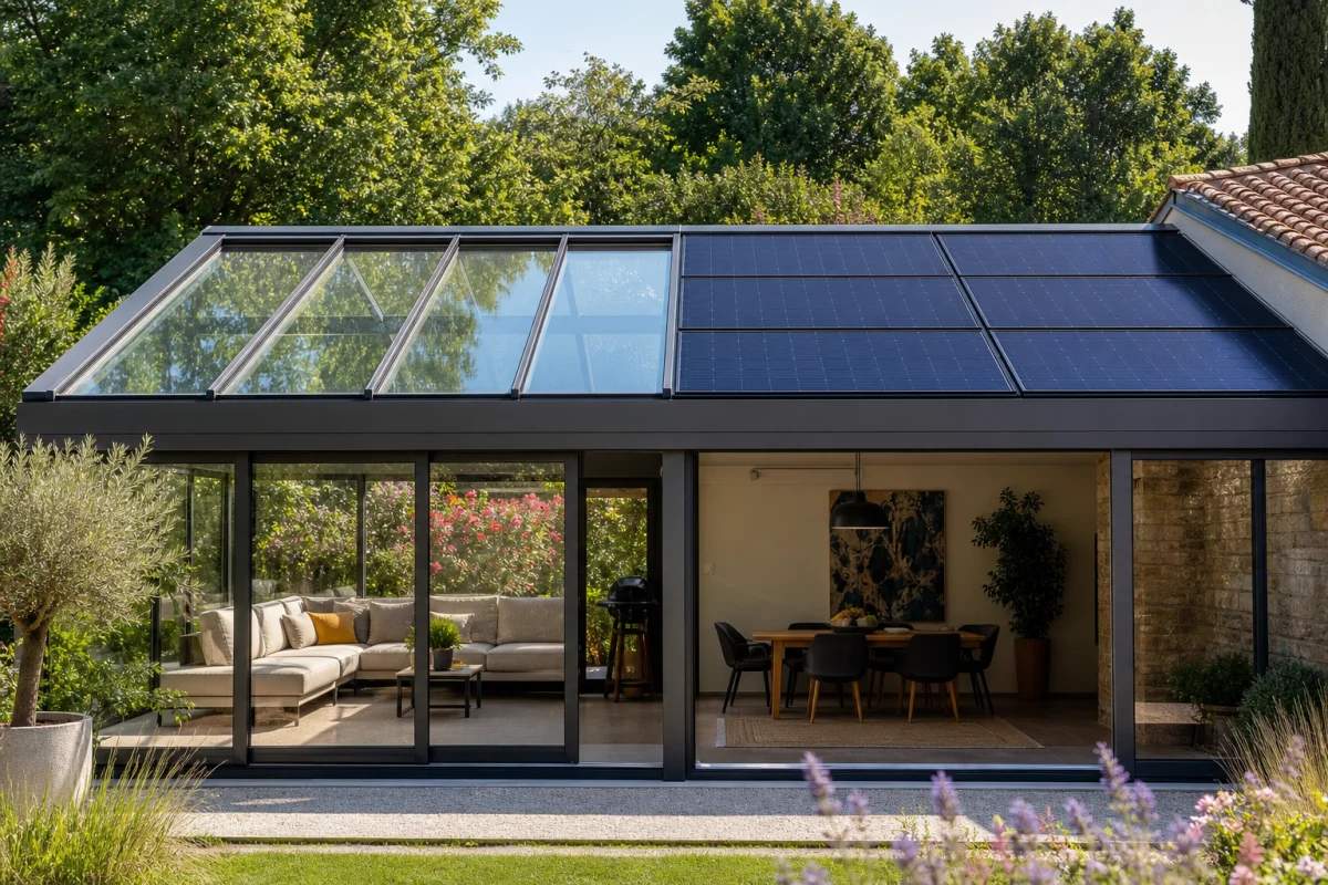panneaux solaires veranda