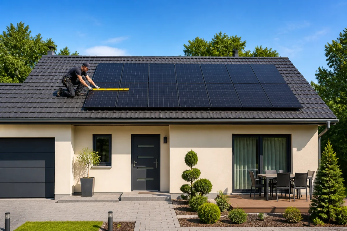distance panneau solaire maison