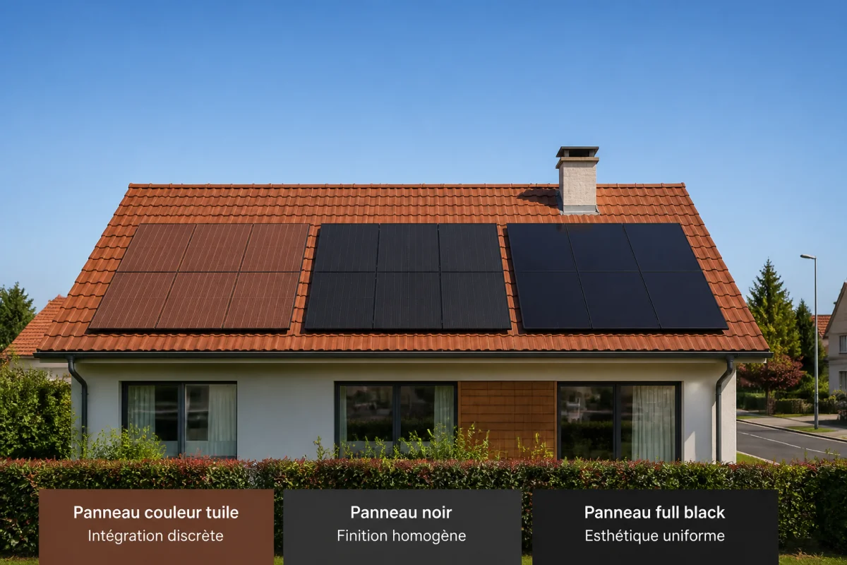 panneau solaire couleur tuile