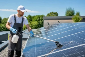 Nettoyage écologique des panneaux solaires